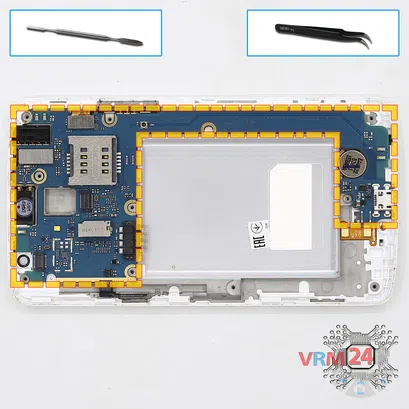 How to disassemble LG L80 D380, Step 7/1