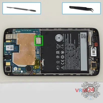 How to disassemble HTC Desire 828, Step 8/1