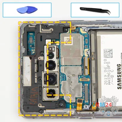 Как разобрать Samsung Galaxy S10 5G SM-G977, Шаг 15/1