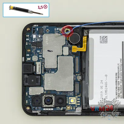 Como desmontar Samsung Galaxy A50 SM-A505 por si mesmo, Step 12/1