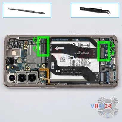 How to disassemble Samsung Galaxy S21 SM-G991, Step 9/1
