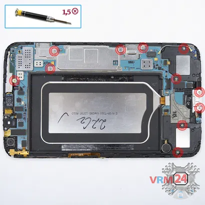 How to disassemble Samsung Galaxy Tab 3 8.0'' SM-T311, Step 3/1