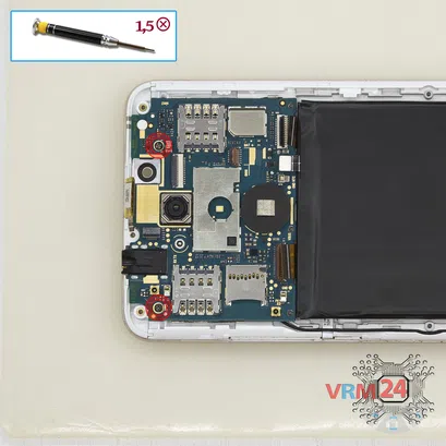 How to disassemble BQ-5504 Strike Selfie Max, Step 8/1