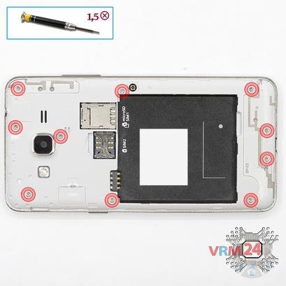 How to disassemble Samsung Galaxy Grand Prime VE Duos SM-G531, Step 3/1