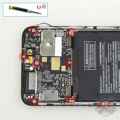 Как разобрать Xiaomi Mi 5X, Шаг 12/1