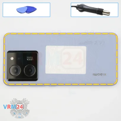 Como desmontar Xiaomi 13T Pro por si mesmo, Passo 3/1