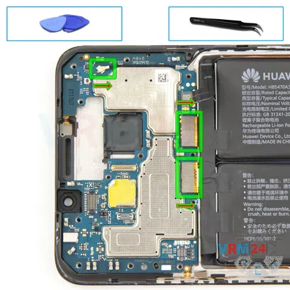 Cómo desmontar Huawei Nova Y91, Paso 16/1