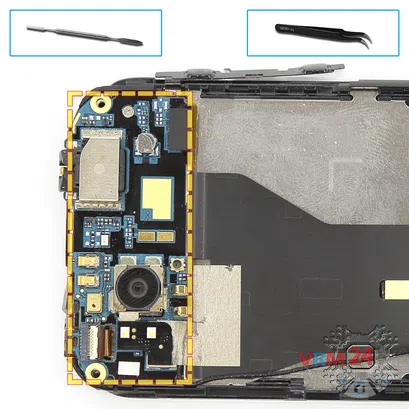 Как разобрать HTC Sensation XE, Шаг 9/2