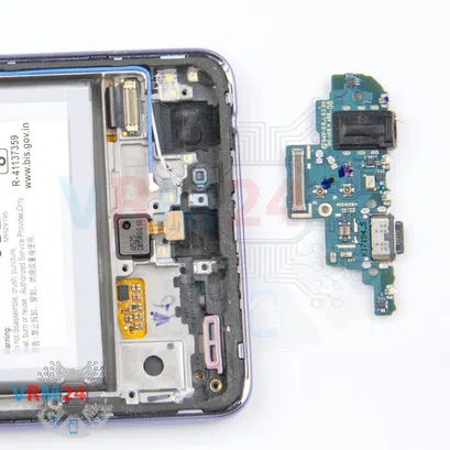Cómo desmontar Samsung Galaxy A52 SM-A525, Paso 12/3