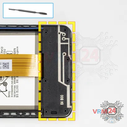 Cómo desmontar Samsung Galaxy A12 SM-A125, Paso 9/1