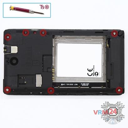 How to disassemble Sony Xperia E, Step 4/1