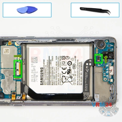 How to disassemble Samsung Galaxy S10 5G SM-G977, Step 10/1