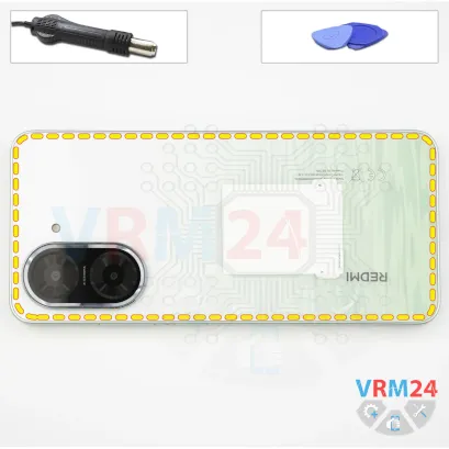 How to disassemble Xiaomi RedMi A5, Step 3/1