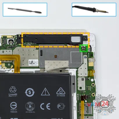 How to disassemble Lenovo Tab 2 A10-70L, Step 10/1