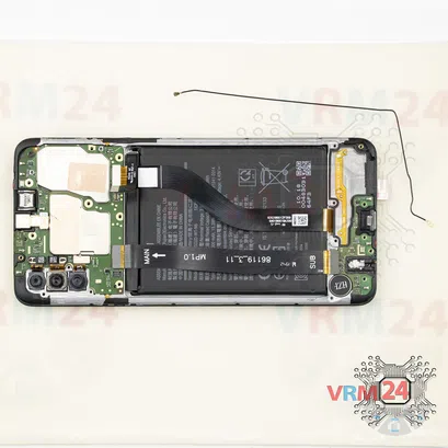 Como desmontar Samsung Galaxy A20s SM-A207 por si mesmo, Passo 10/2