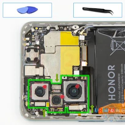How to disassemble HONOR 200, Step 13/1