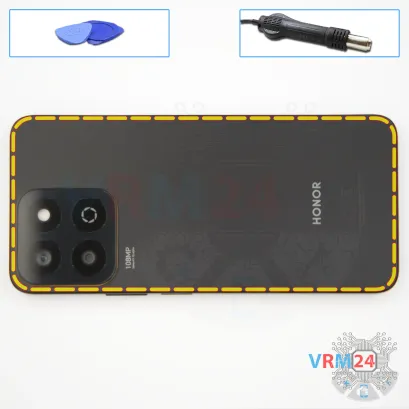 Cómo desmontar HONOR X7c, Paso 3/1