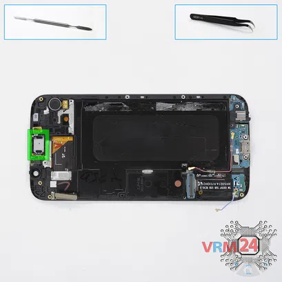 How to disassemble Samsung Galaxy S6 SM-G920, Step 8/1