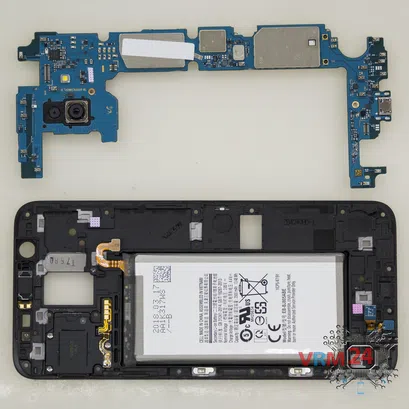 Cómo desmontar Samsung Galaxy A6 Plus (2018) SM-A605, Paso 10/2
