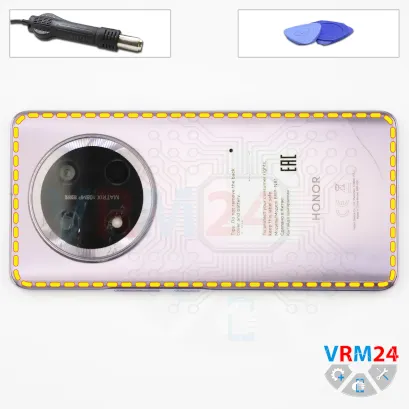 How to disassemble Honor X9c, Step 3/1