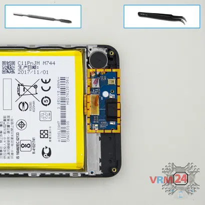 How to disassemble Asus ZenFone 4 Max ZC520KL, Step 7/1