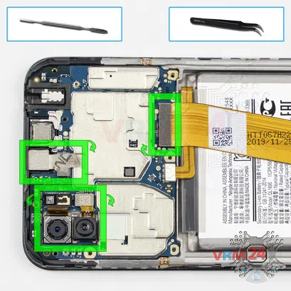 Como desmontar Samsung Galaxy A01 SM-A015 por si mesmo, Passo 11/1