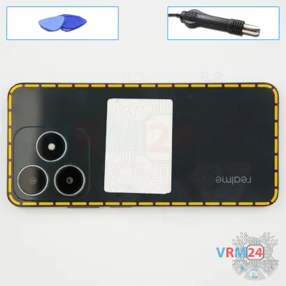 Как разобрать Realme C61, Шаг 3/1