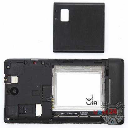 How to disassemble Sony Xperia E, Step 2/2