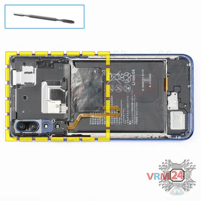 How to disassemble Huawei P Smart Z, Step 6/1