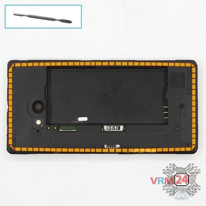 How to disassemble Nokia Lumia 730 RM-1040, Step 4/1