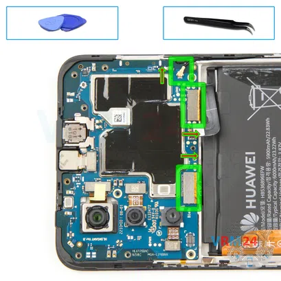 Como desmontar Huawei Nova Y70 por si mesmo, Passo 16/1