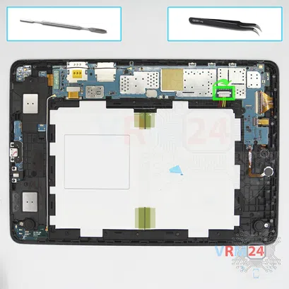 Como desmontar Samsung Galaxy Tab A 9.7'' SM-T555, Passo 3/1
