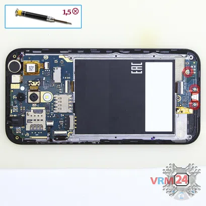 How to disassemble Asus ZenFone Live G500TG, Step 7/1