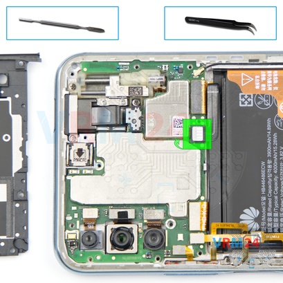 How to disassemble Huawei Y9s, Step 6/1