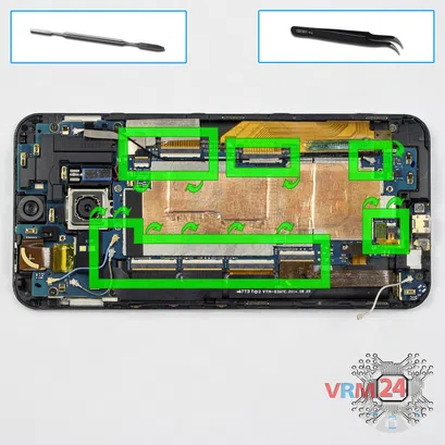 How to disassemble HTC One M9 Plus, Step 6/1