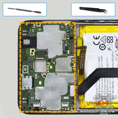 How to disassemble Huawei Honor 6C Pro, Step 17/1