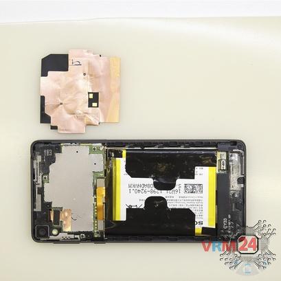 How to disassemble Sony Xperia E5, Step 2/2