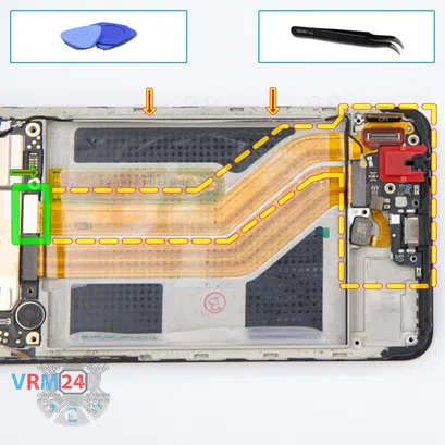 Como desmontar vivo V21e por si mesmo, Passo 13/1