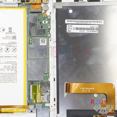Como desmontar Huawei MediaPad T1 8.0'' por si mesmo, Passo 5/2