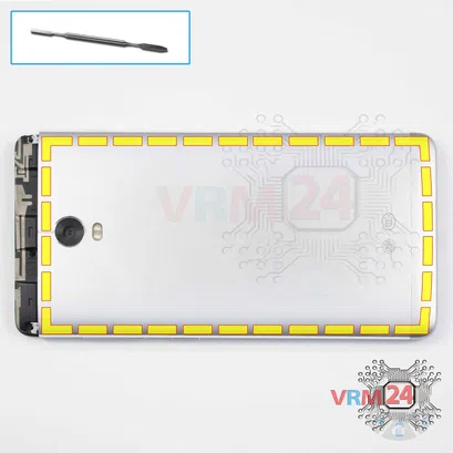 Como desmontar Lenovo Vibe P1, Passo 5/1