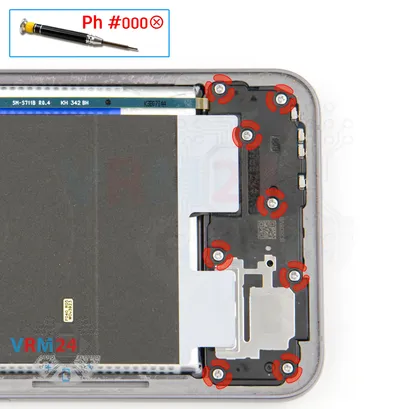 How to disassemble Samsung Galaxy S23 FE SM-S711, Step 7/1