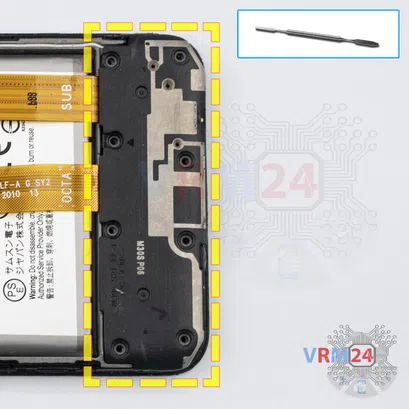 Como desmontar Samsung Galaxy M21 SM-M215 por si mesmo, Passo 9/1