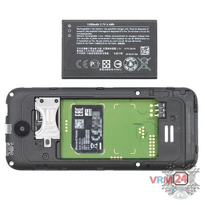 How to disassemble Nokia 225 RM-1011, Step 2/2