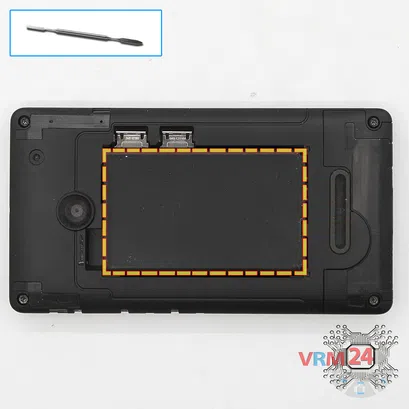 How to disassemble Microsoft Lumia 435 DS RM-1069, Step 2/1