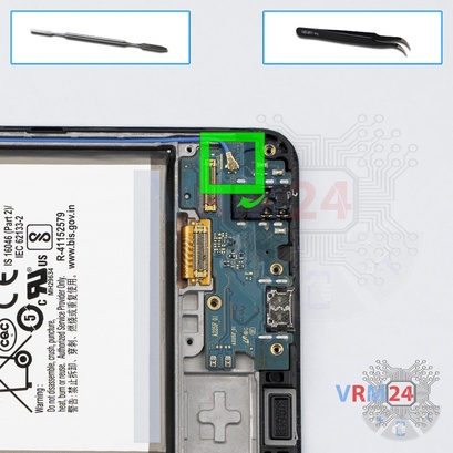 How to disassemble Samsung Galaxy A22 SM-A225, Step 10/1