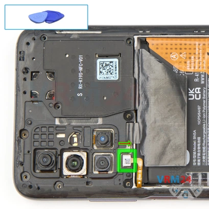 How to disassemble Xiaomi RedMi 10, Step 6/1