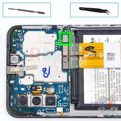 Como desmontar Samsung Galaxy A02s SM-A025 por si mesmo, Passo 6/1