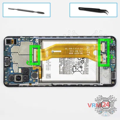 Cómo desmontar Samsung Galaxy A21s SM-A217, Paso 8/1