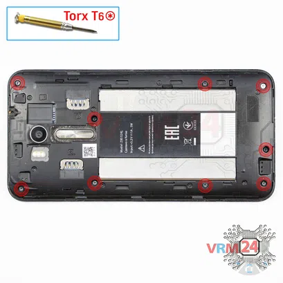 How to disassemble Asus ZenFone Go ZB552KL, Step 2/1