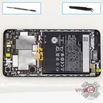 How to disassemble HTC Desire 728, Step 8/2